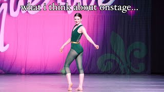 what dancers think about onstage...