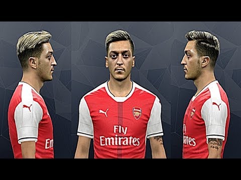 Pes 2017 Mesut Özil Face + Tattoo New - YouTube