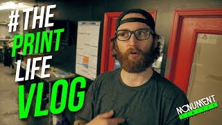 T-Shirt Screen Print vlog: Printing a  2 color Water Based Screen Print project.
