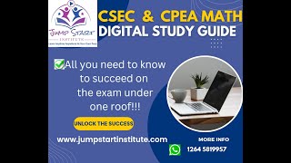 CPEA & CSEC Math Digital Study Guide