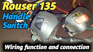 Rouser 135, Right and left  Handle swicth wiring connection ) Basic tutorial ) Tagalog tutorial