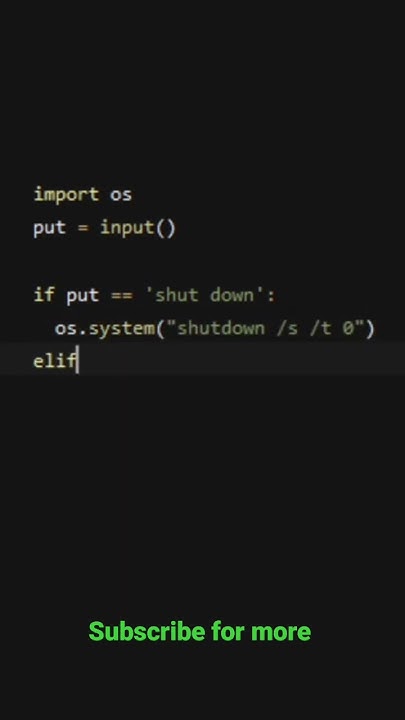 How to restart computer in python #python #python3 - YouTube