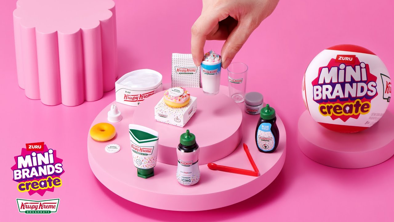 Mini Brands Create Krispy Kreme Demo & How To 🍩 | Tiny Donut and Drink Collectibles!