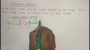 SUPER MESH PROBLEM-CIRCUIT THEORY-ANNA UNIVERSITY