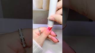 Salon Style Nails at Home 😍 Easy Sticker Nail Art!#shorts #viral #handmade