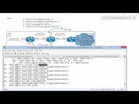 CCNPv7 Route, Manipulation Routing Updates Configure Redistribution 1