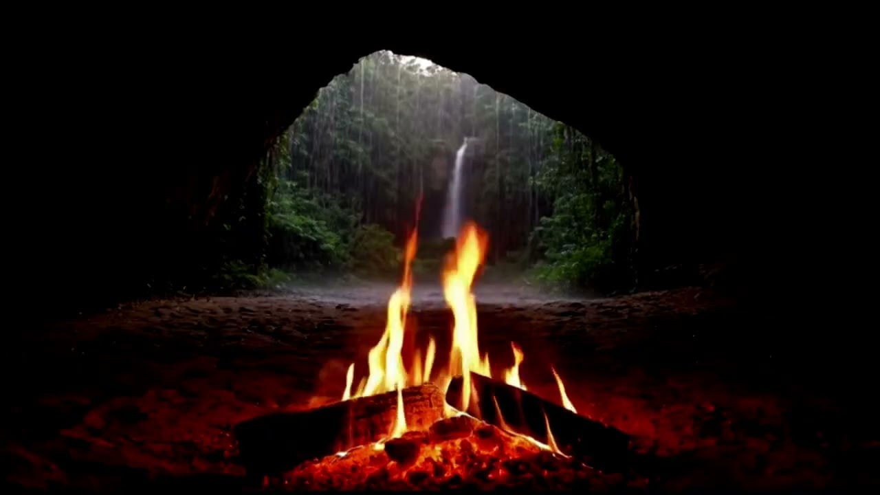 Hidden Cave Campfire Behind Waterfall | 25 Percent