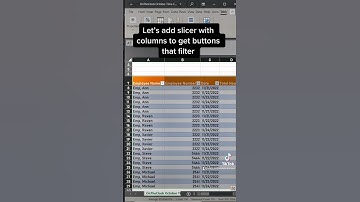 Excel tip to get filter buttons across top