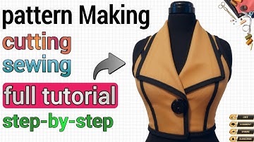 3 Steps Collar Design: Pattern Making, Cut & Sew + Pro Mannequin Result 2025