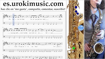 Como Tocar Saxofon tenor Sia Elastic Heart Parte#2 Clases Notas Musicales Tutorial Tablatura