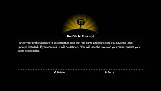 LittleBigPlanet 1 (LBP1) Profile Corruption Error Message (NOT SAFE)