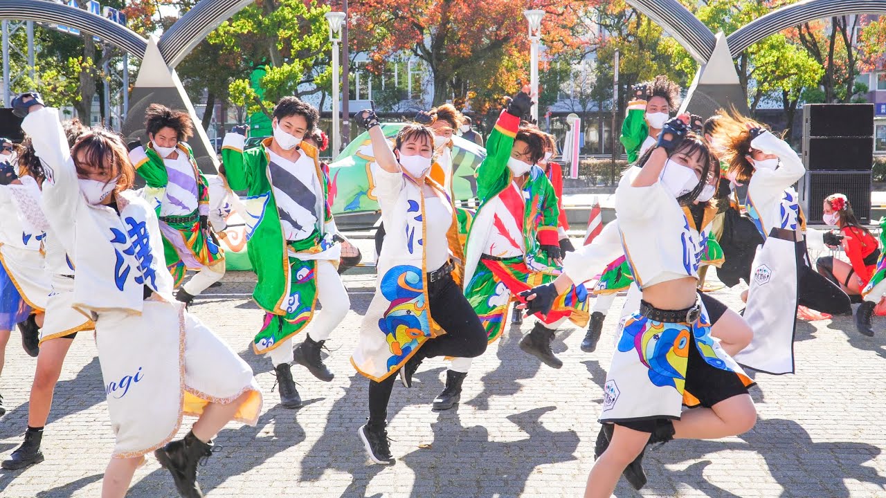 [4K] 津凪-tsunagi-　四日市よさこい祭り やったろ舞 2021 プレイベント (中央)