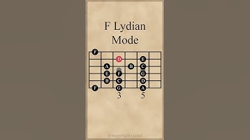 F Lydian Mode #guitarlesson