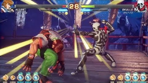 Fighting Ex Layer (Demo) Allen vs SkulloMania