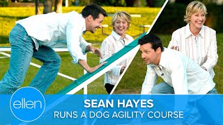 Sean Hayes Runs a Dog Agility Course