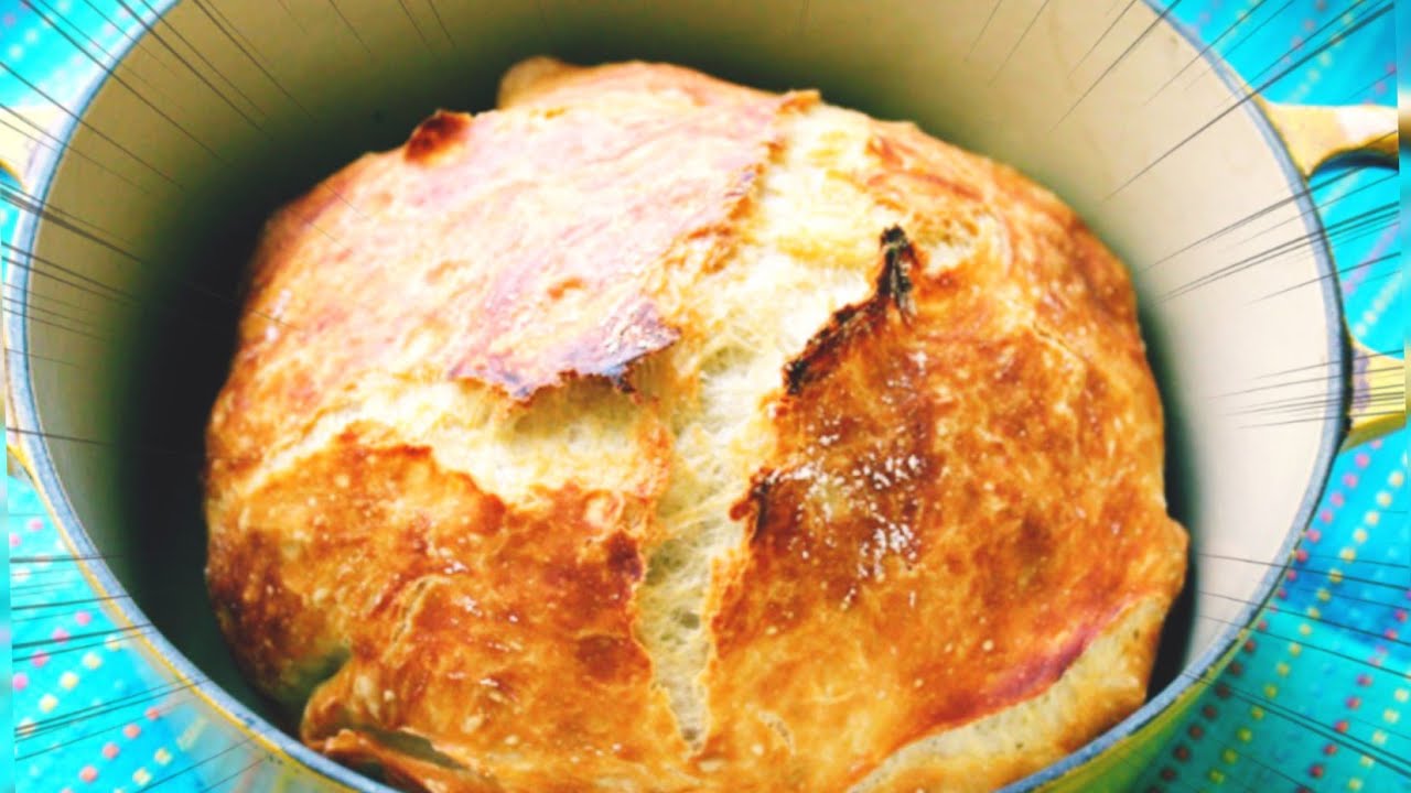 عيش بدون عجن فى الحلة ARTISAN BREAD