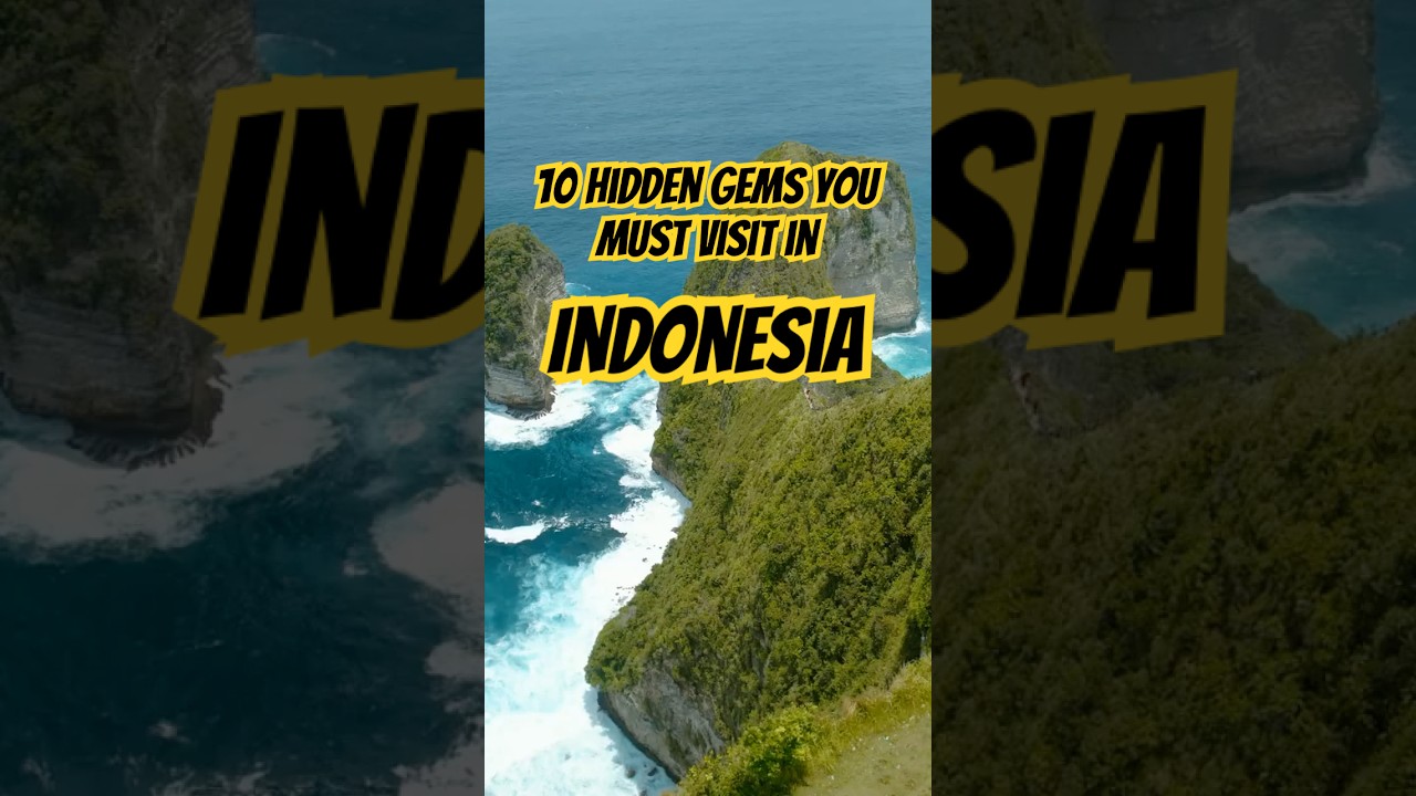 10 Hidden Gems You Must Visit in Indonesia 🌏✨ #TravelIndonesia #shorts