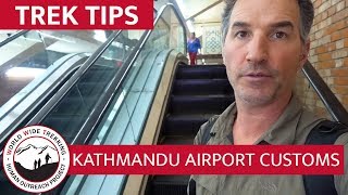 Walk Through Kathmandu Airport Customs & Nepal Visa Process with Dean | Trek Tips