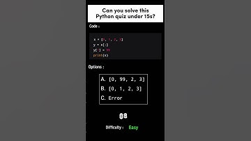 𝐂𝐚𝐧 𝐘𝐨𝐮 𝐒𝐨𝐥𝐯𝐞 𝐓𝐡𝐢𝐬 𝐏𝐲𝐭𝐡𝐨𝐧 𝐐𝐮𝐢𝐳 𝐢𝐧 𝟏𝟓 𝐒𝐞𝐜𝐨𝐧𝐝𝐬? 🤯🔥