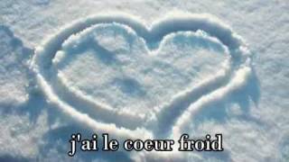 Celine Dion - Comme Un Coeur Froid (Lyrics) chords