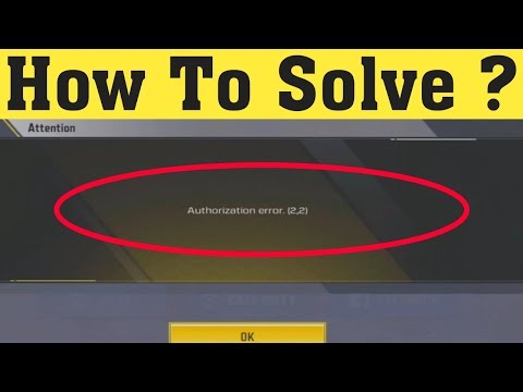 How to Fix Authorization error in Call of Duty Mobile || Fix Call Of Duty Authorization Error