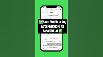 SAAN MAKIKITA ANG PASSWORD NA NAKALIMUTAN?