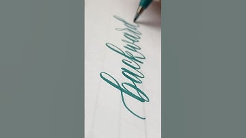 Mesmerizing Calligraphy Video #calligraphy #brushpen #shorts