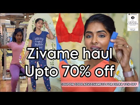 Zivame Haul|Grand lingerie festival + upto 70% off|Sleepwear|Shapewear|Multiuse Bra|Asvi