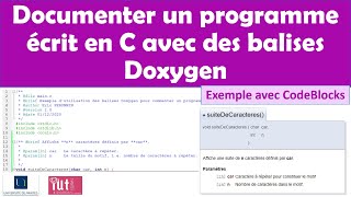 Document a program written in C with Doxygen. Example with CodeBlocks