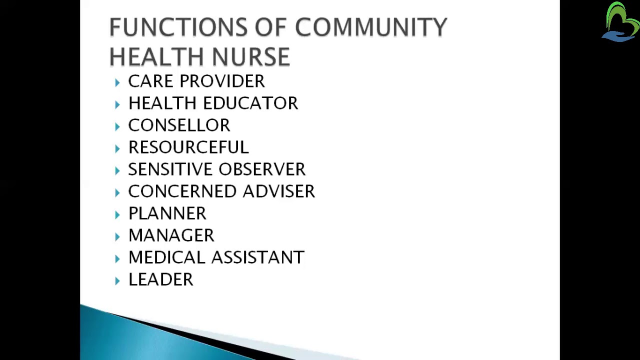 KNOWLEDGE NURSING FUNCTION OF COMMUNITY HEALTH NURSING YouTube