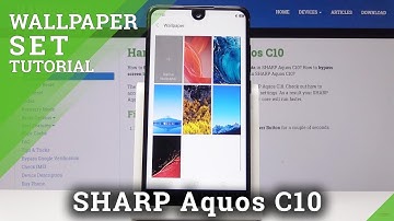 How to Chanage Wallpaper on SHARP C10 - Set Wallpaper