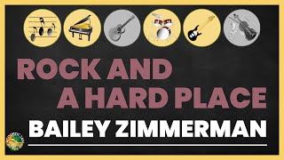 Bailey Zimmerman - Rock and A Hard Place (Acoustic Karaoke \/ Piano, Melody, other Inst \/ chords)