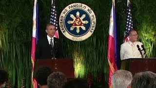 President Obama Holds a Press Conference with President Aquino of the Philippines