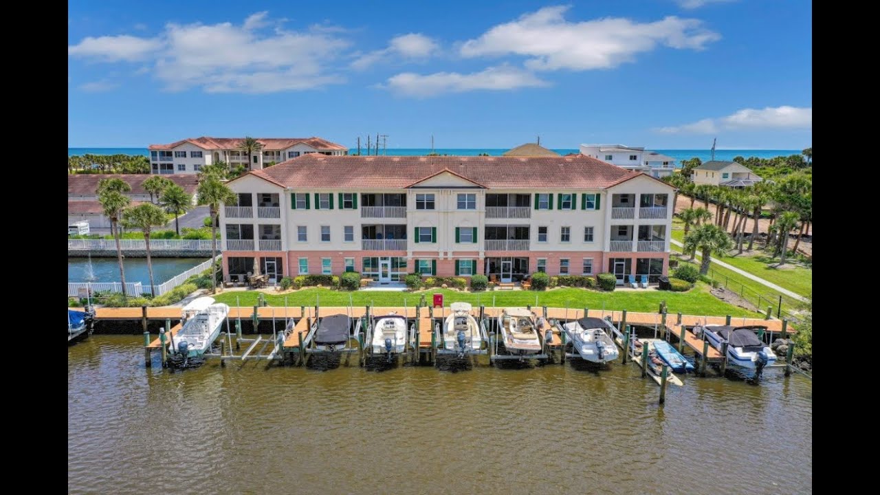 AERIAL VIDEO 300 Marina Bay Drive Unit 103, Flagler Beach, Florida