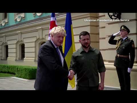 Britain's Johnson meets Ukraine’s Zelenskiy in Kyiv