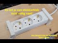 Zo zet je een stekkerblok écht veilig vast! - One Simple Trick For Mounting Power Strips