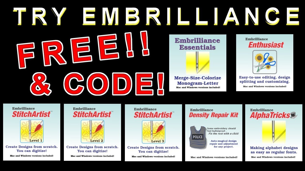 Embrilliance AlphaTricks Embroidery Font Software : Sewing Parts Online