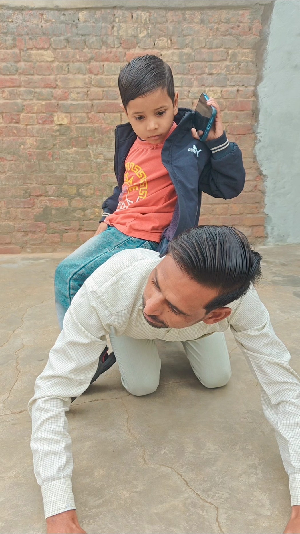 Dad saves child from falling ??? #shorts