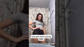 how girls vs women dress during nnn TikTok @seafoodallergygirl  [Tik Tok Archives]