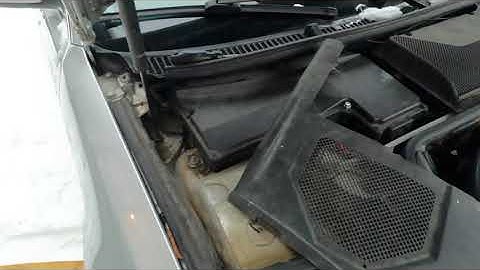 Audi S8 A8 D2 Firewall water Drain Clean & fix.