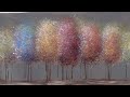 Easy Acrylic Painting Tutorial -  Impressionist Trees - Free Lesson