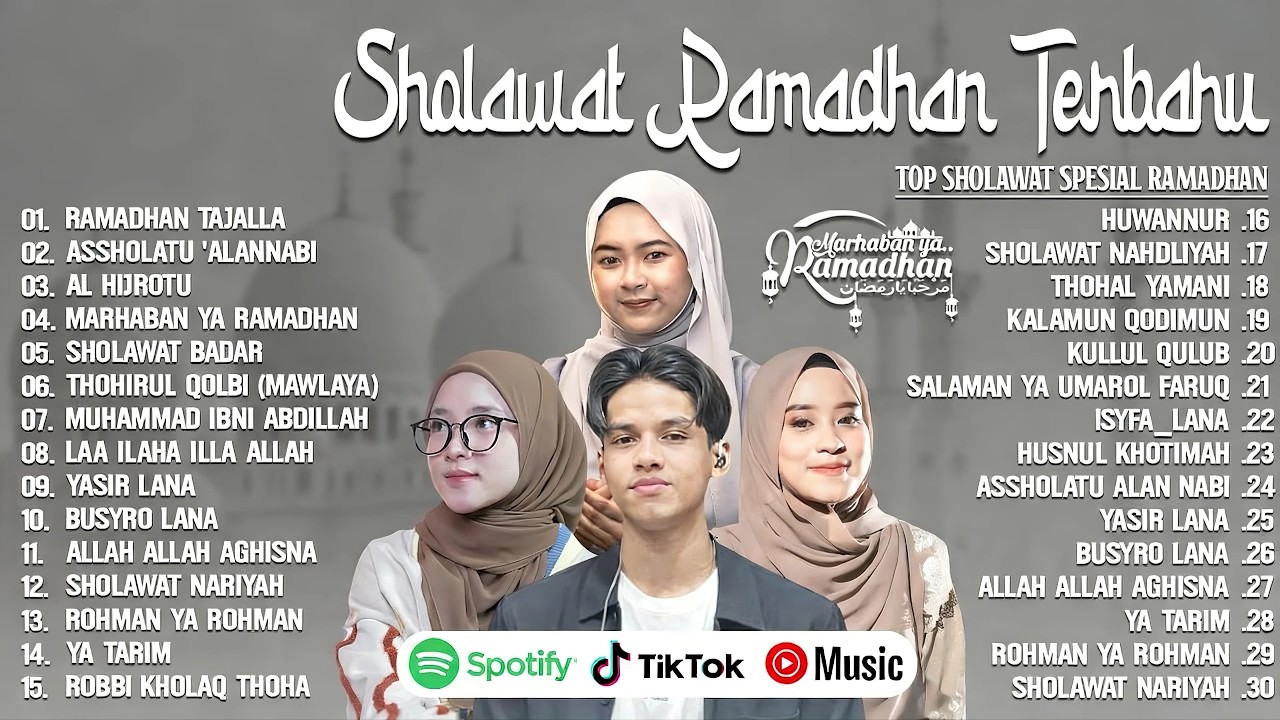 PLAYLIST SHOLAWAT RAMADHAN 2026 - ADZANDO DAVEMA, NISSA SABYAN, AI KHODIJAH & RISA SOLIHAH MIX 2026
