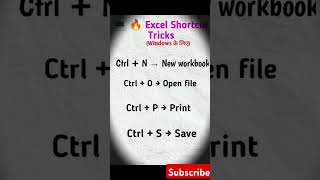Excel dally Shortcut video #excel #shorts #viral