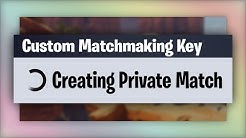 how to get the matchmaking key in fortnite