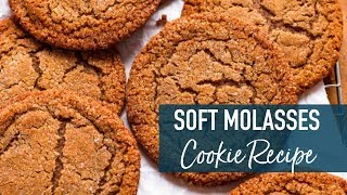 Yummy soft molasses cookies!