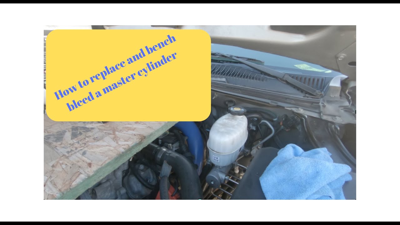Replacing a Brake master cylinder YouTube