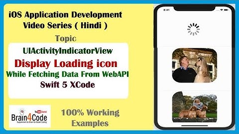 How to Show Activity Indicator View While Fetching Images from WebAPI in Swift 5 | Hindi | TableView