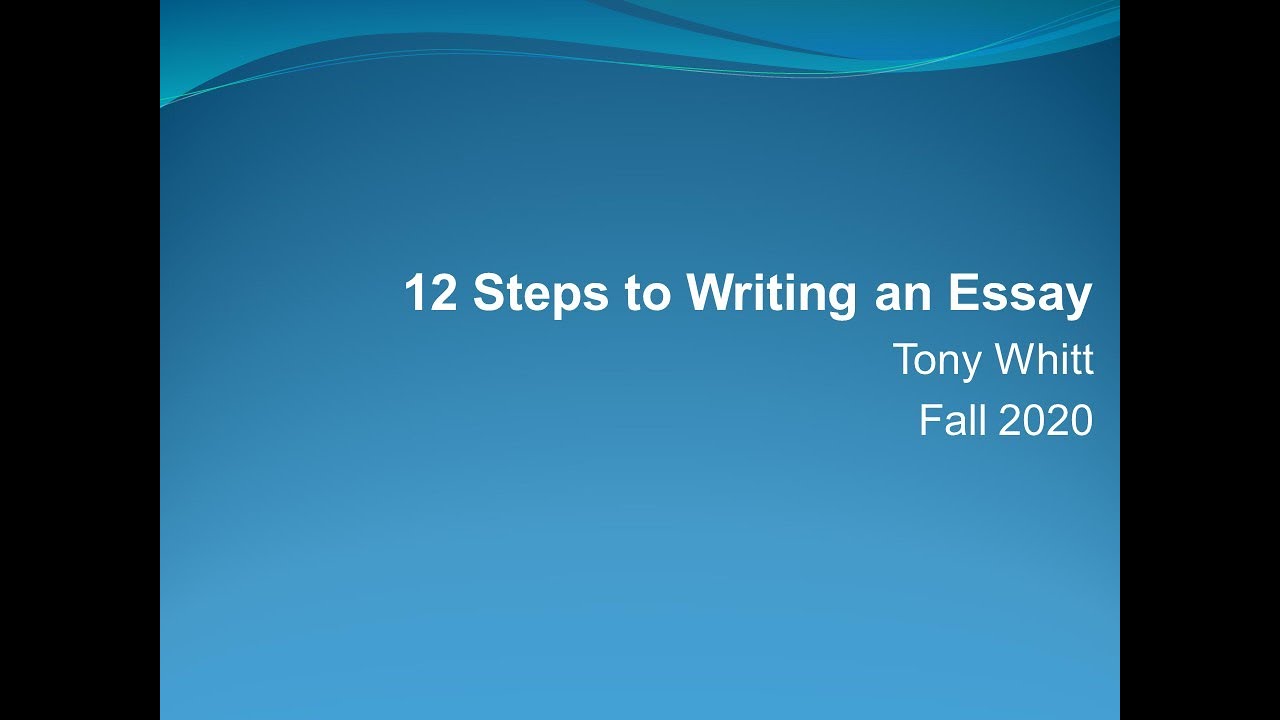 easy steps for essay writing