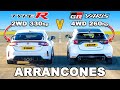 Honda Civic Type R vs Toyota GR Yaris: ARRANCONES