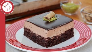 كيكة النوتيلا 😋 هتدوب في بقك لازم تتجرب 🍫